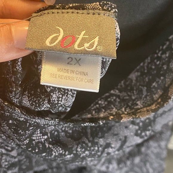 Dots size 2x peplum blouse - Picture 4 of 4